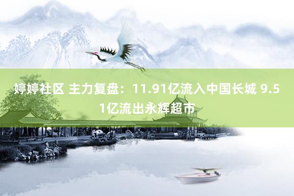 婷婷社区 主力复盘：11.91亿流入中国长城 9.51亿流出永辉超市